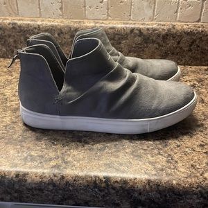 Gray booties